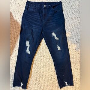 Girls Justice Dark Blue Denim Jeans